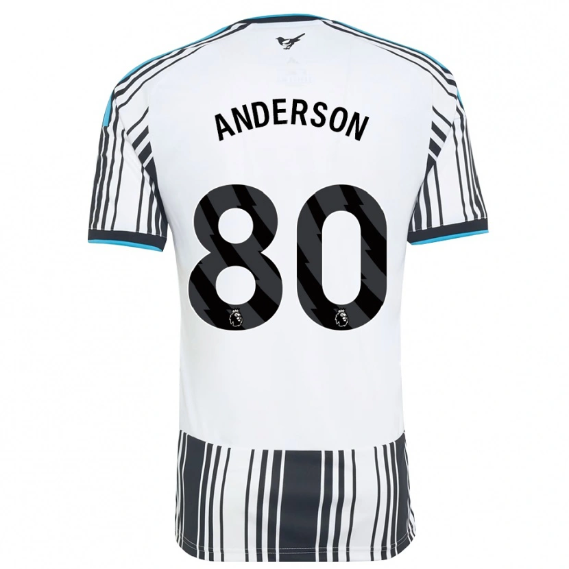 Danxen Kinder Will Anderson #80 Himmelsblau Schwarz Weiß Heimtrikot Trikot 2026/27 T-Shirt