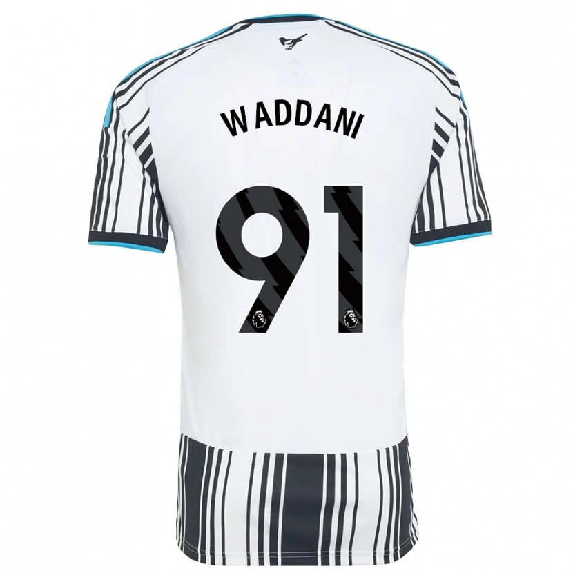 Danxen Kinder Mohamed Waddani #91 Himmelsblau Schwarz Weiß Heimtrikot Trikot 2026/27 T-Shirt