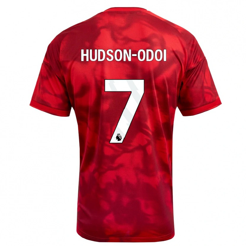 Danxen Kinder Callum Hudson-Odoi #7 Karmesin Weiß Heimtrikot Trikot 2026/27 T-Shirt