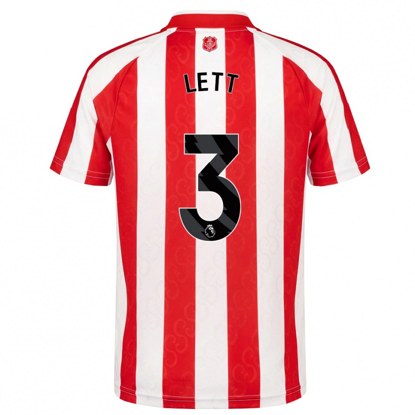 Danxen Kinder Josh Lett #3 Rot Weiß Schwarz Heimtrikot Trikot 2026/27 T-Shirt