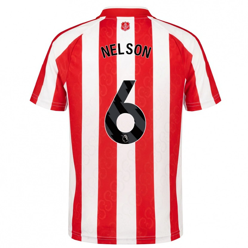 Danxen Kinder Adam Nelson #6 Rot Weiß Schwarz Heimtrikot Trikot 2026/27 T-Shirt