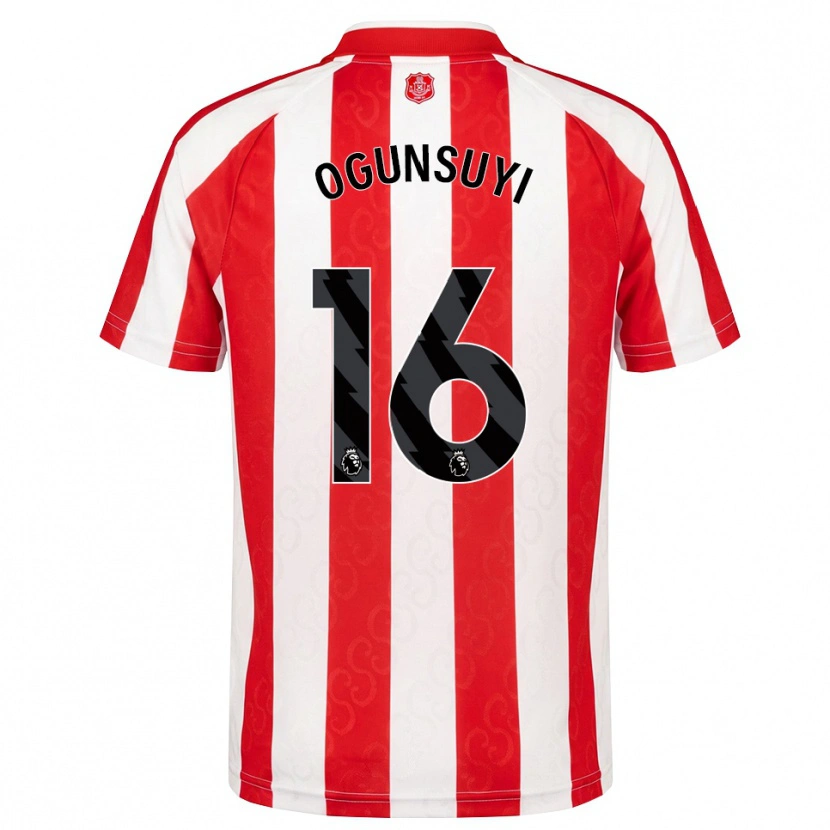 Danxen Kinder Liam Ogunsuyi #16 Rot Weiß Schwarz Heimtrikot Trikot 2026/27 T-Shirt