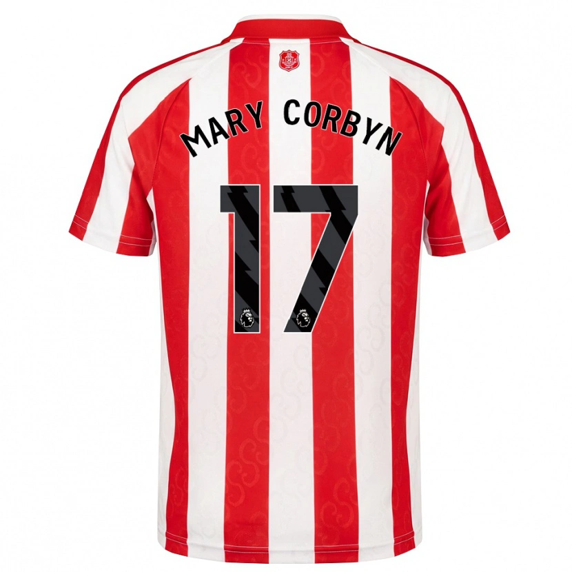 Danxen Kinder Mary Corbyn #17 Rot Weiß Schwarz Heimtrikot Trikot 2026/27 T-Shirt