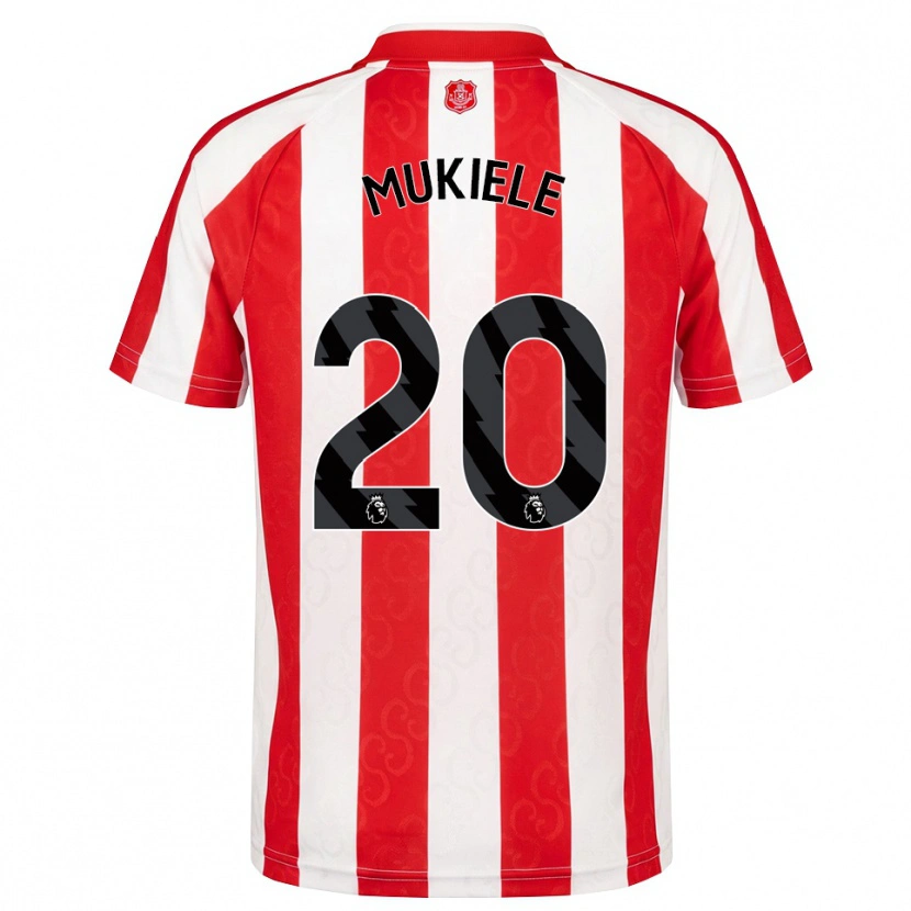 Danxen Kinder Nordi Mukiele #20 Rot Weiß Schwarz Heimtrikot Trikot 2026/27 T-Shirt