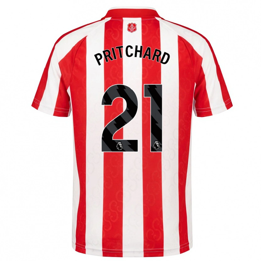 Danxen Kinder Alex Pritchard #21 Rot Weiß Schwarz Heimtrikot Trikot 2026/27 T-Shirt