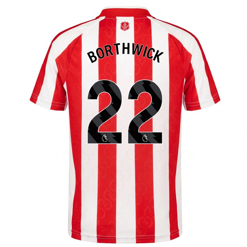 Danxen Kinder Megan Borthwick #22 Rot Weiß Schwarz Heimtrikot Trikot 2026/27 T-Shirt