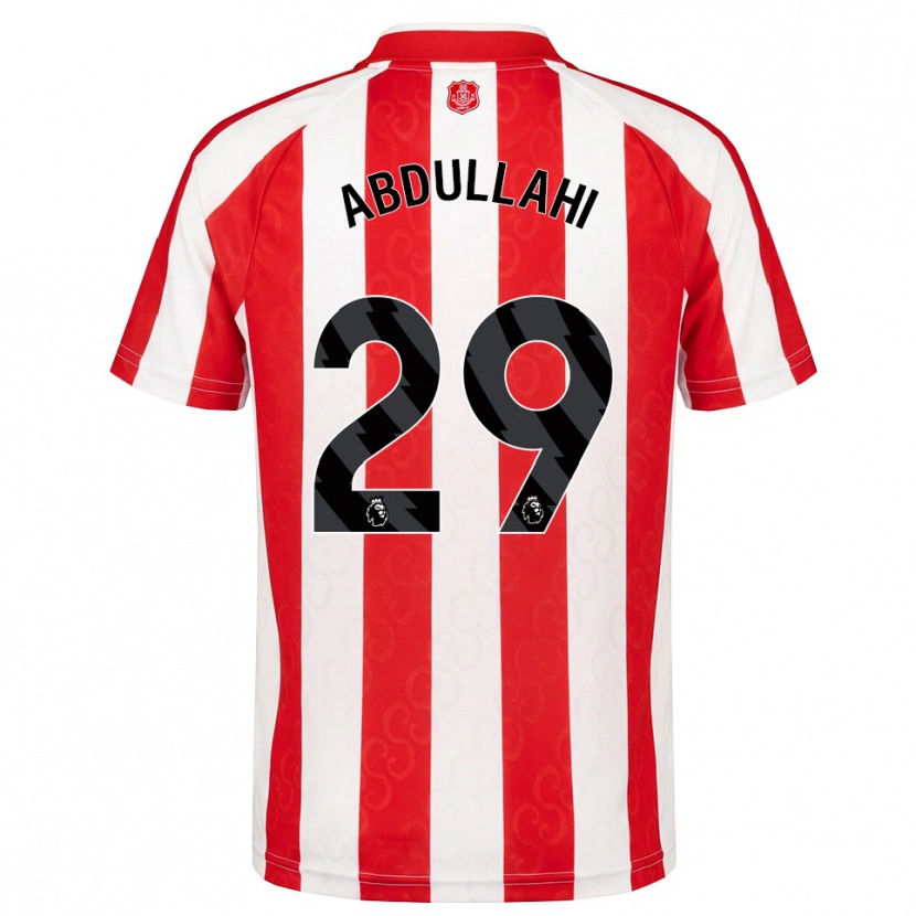 Danxen Kinder Ahmed Abdullahi #29 Rot Weiß Schwarz Heimtrikot Trikot 2026/27 T-Shirt