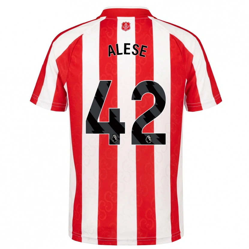 Danxen Kinder Aji Alese #42 Rot Weiß Schwarz Heimtrikot Trikot 2026/27 T-Shirt
