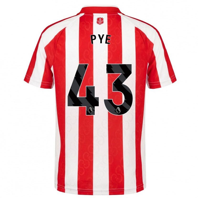 Danxen Kinder Connor Pye #43 Rot Weiß Schwarz Heimtrikot Trikot 2026/27 T-Shirt