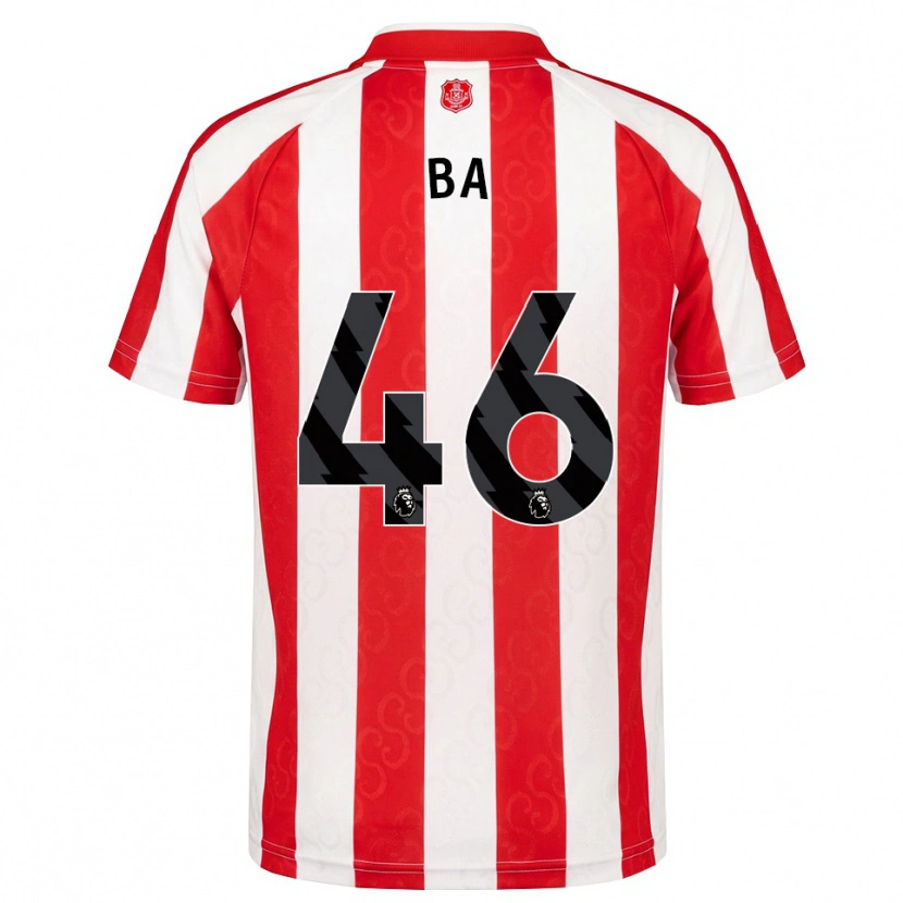 Danxen Kinder Abdoullah Ba #46 Rot Weiß Schwarz Heimtrikot Trikot 2026/27 T-Shirt