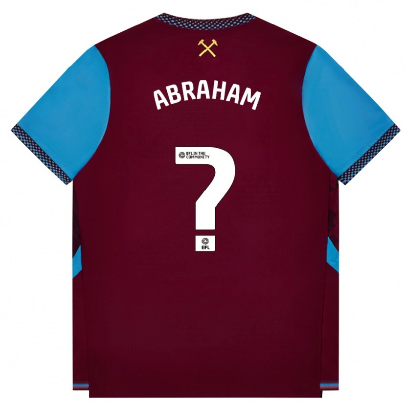 Danxen Kinder Dondre Abraham #0 Burgund Kornblumenblau Heimtrikot Trikot 2026/27 T-Shirt