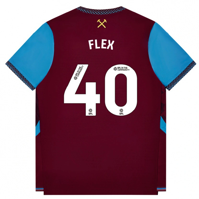 Danxen Kinder Armstrong Oko Flex #40 Burgund Kornblumenblau Heimtrikot Trikot 2026/27 T-Shirt