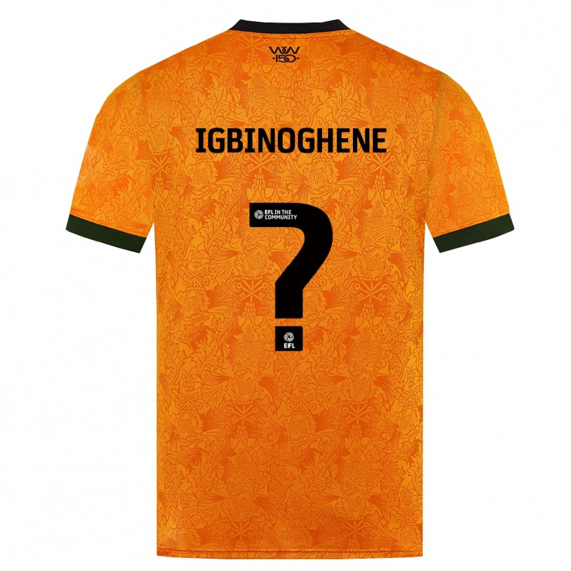 Danxen Kinder Testimony Igbinoghene #0 Orange Schwarz Heimtrikot Trikot 2026/27 T-Shirt
