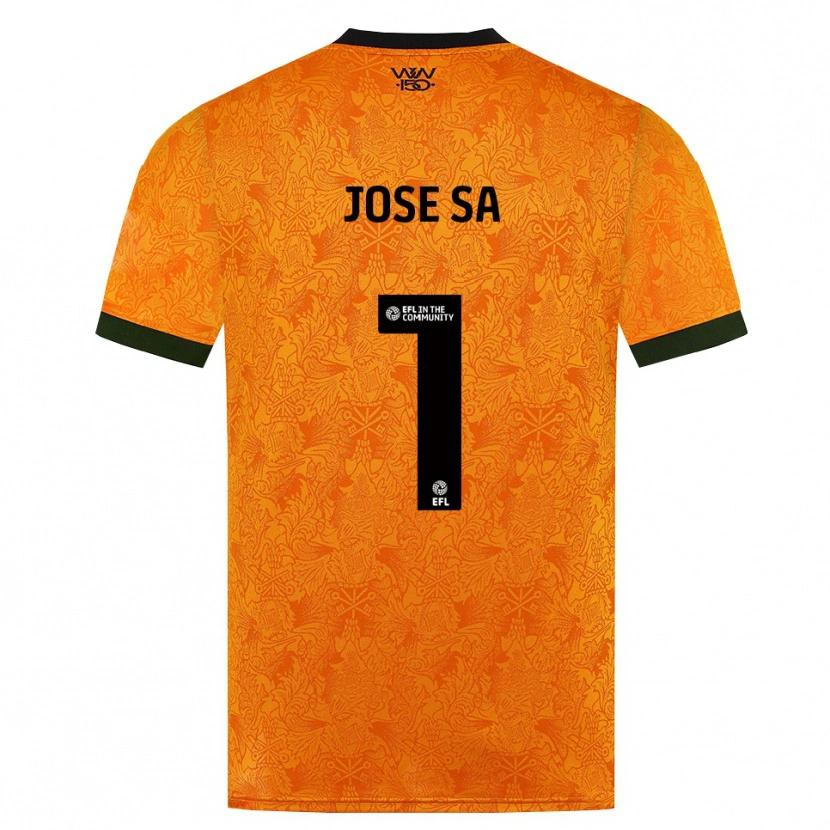 Danxen Kinder José Sá #1 Orange Schwarz Heimtrikot Trikot 2026/27 T-Shirt