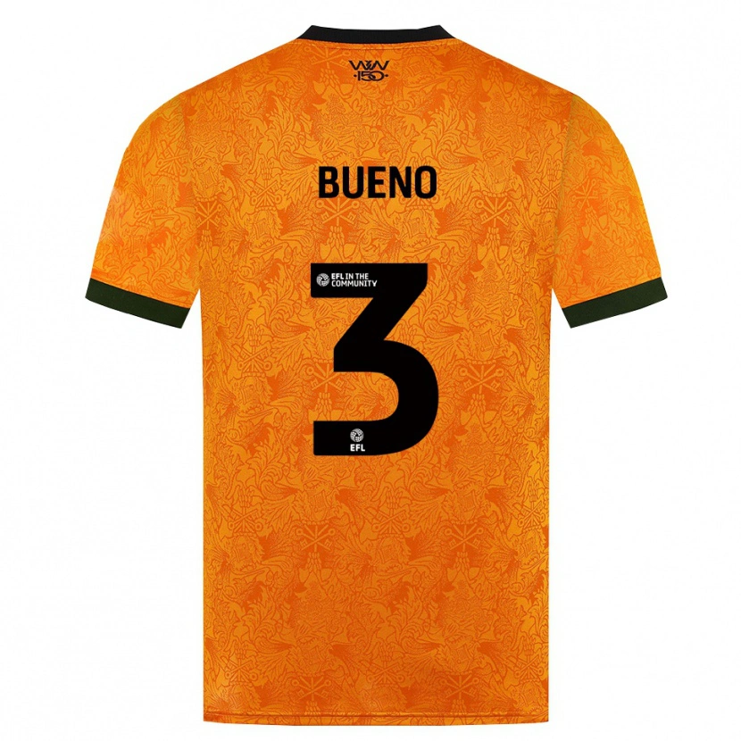 Danxen Kinder Hugo Bueno #3 Orange Schwarz Heimtrikot Trikot 2026/27 T-Shirt