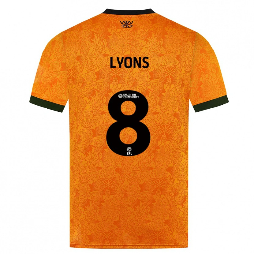 Danxen Kinder Connor Lyons #8 Orange Schwarz Heimtrikot Trikot 2026/27 T-Shirt