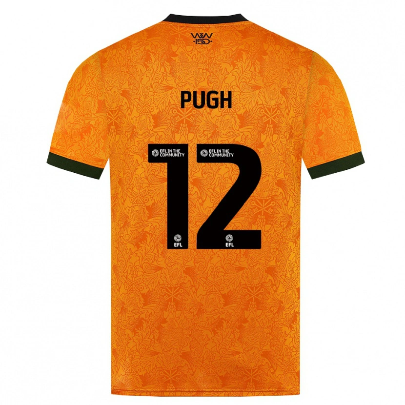 Danxen Kinder Caden Pugh #12 Orange Schwarz Heimtrikot Trikot 2026/27 T-Shirt