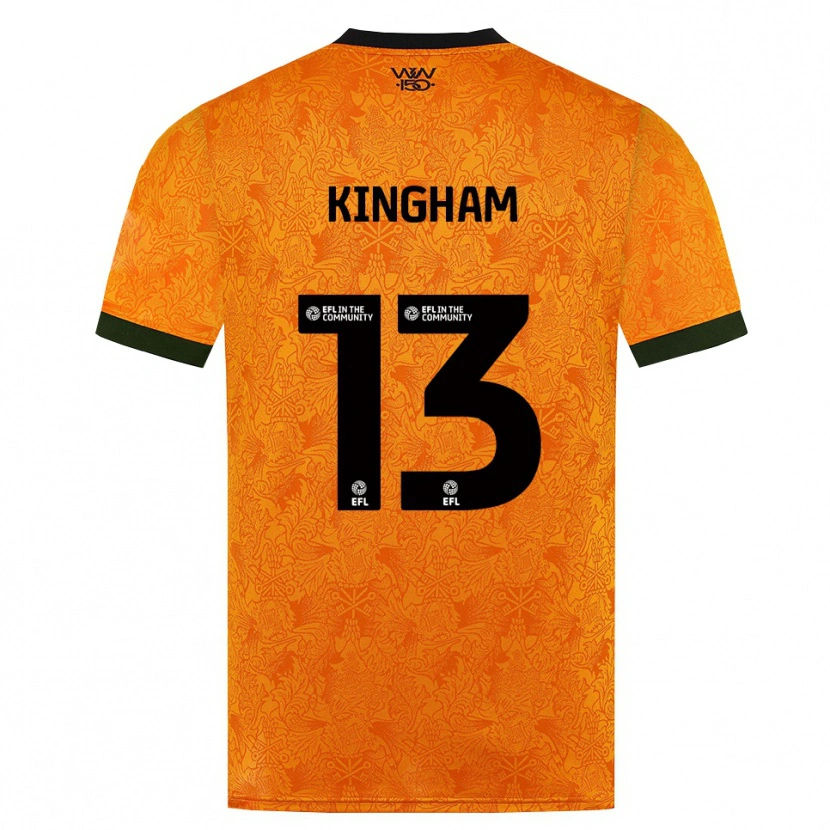 Danxen Kinder Joshua Kingham #13 Orange Schwarz Heimtrikot Trikot 2026/27 T-Shirt