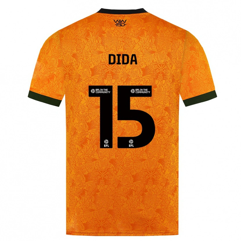 Danxen Kinder Kledi Dida #15 Orange Schwarz Heimtrikot Trikot 2026/27 T-Shirt