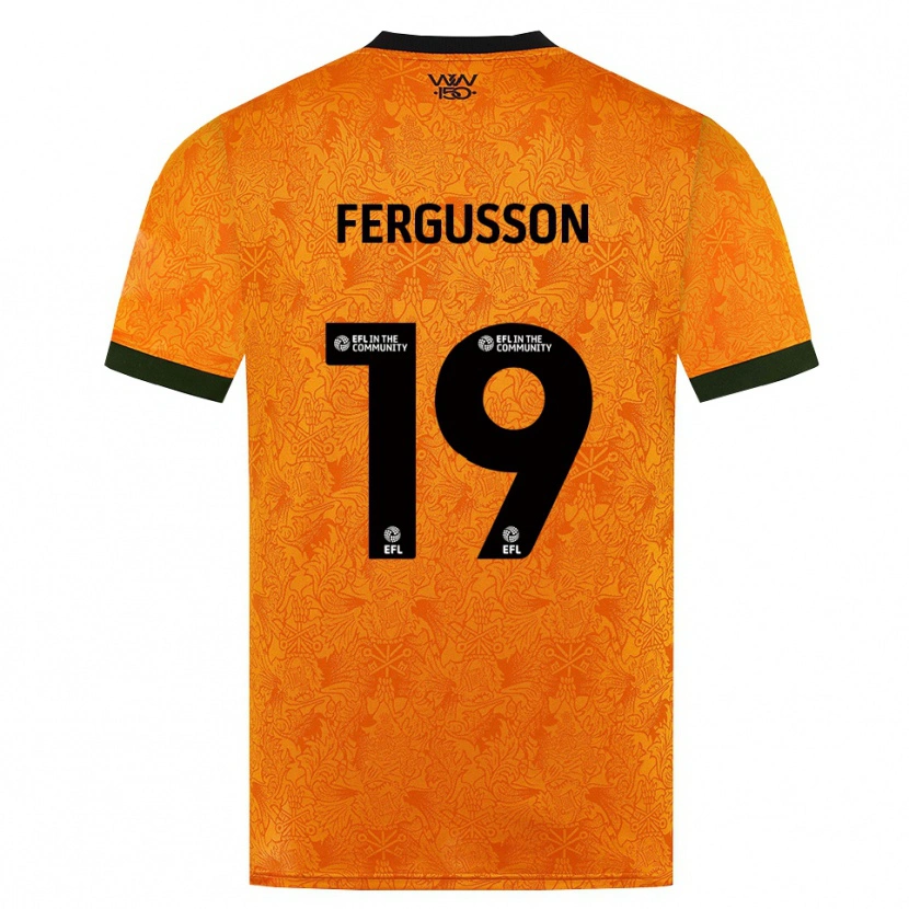 Danxen Kinder Liv Fergusson #19 Orange Schwarz Heimtrikot Trikot 2026/27 T-Shirt
