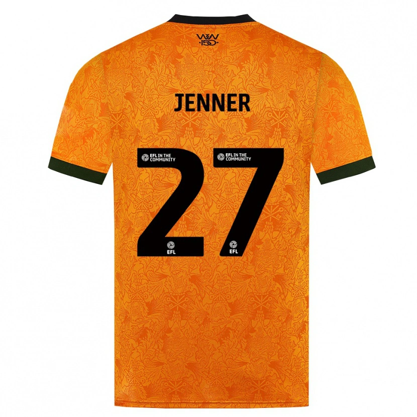 Danxen Kinder Abbi Jenner #27 Orange Schwarz Heimtrikot Trikot 2026/27 T-Shirt