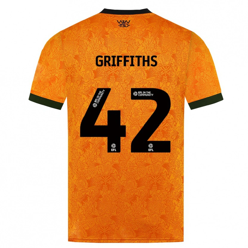 Danxen Kinder Harvey Griffiths #42 Orange Schwarz Heimtrikot Trikot 2026/27 T-Shirt