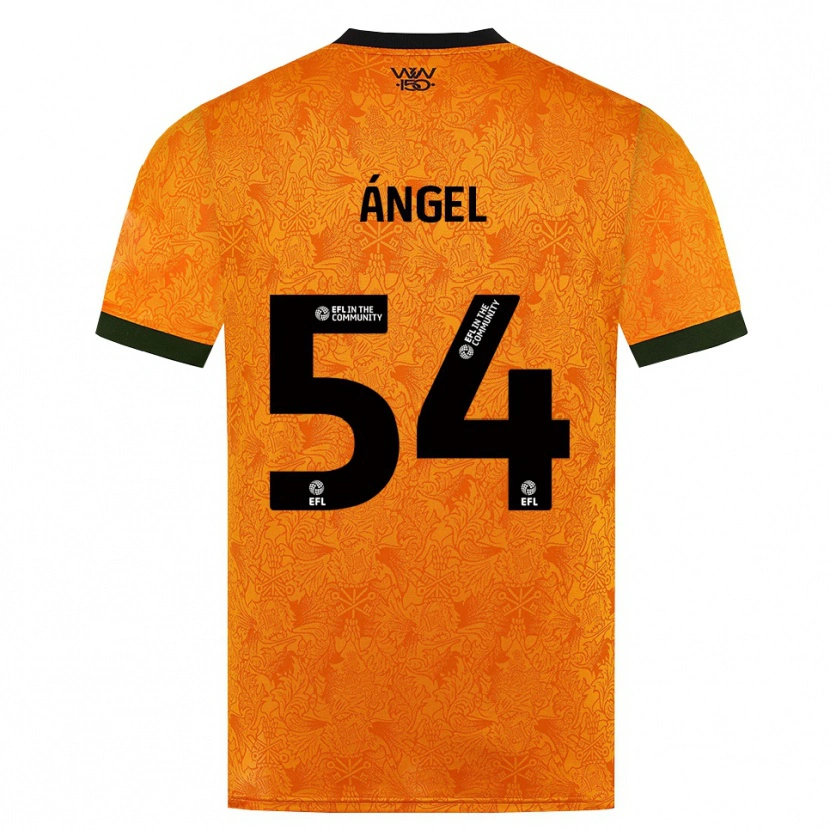 Danxen Kinder Dani Ángel #54 Orange Schwarz Heimtrikot Trikot 2026/27 T-Shirt