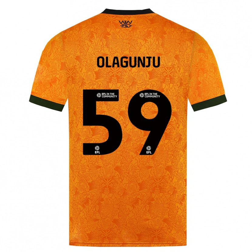 Danxen Kinder Saheed Olagunju #59 Orange Schwarz Heimtrikot Trikot 2026/27 T-Shirt