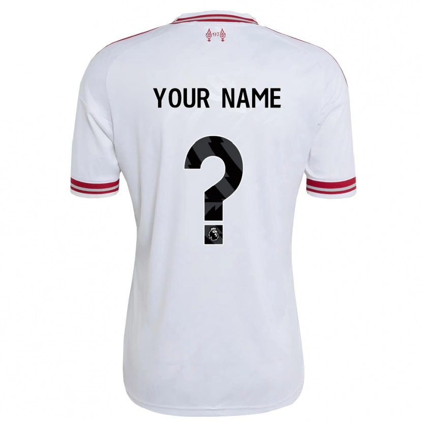 Danxen Kinder Ihren Namen #0 Rot Weiß Auswärtstrikot Trikot 2026/27 T-Shirt