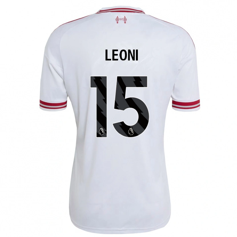 Danxen Kinder Giovanni Leoni #15 Rot Weiß Auswärtstrikot Trikot 2026/27 T-Shirt