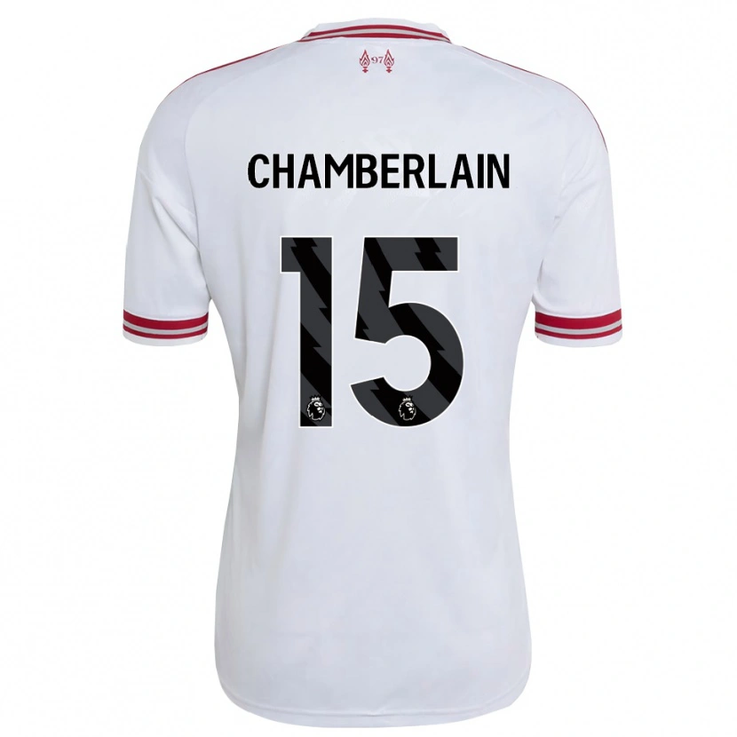 Danxen Kinder Alex Oxlade Chamberlain #15 Rot Weiß Auswärtstrikot Trikot 2026/27 T-Shirt
