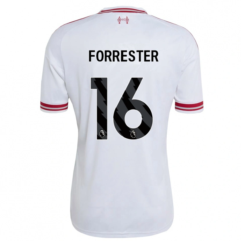 Danxen Kinder La'more Lee Forrester #16 Rot Weiß Auswärtstrikot Trikot 2026/27 T-Shirt
