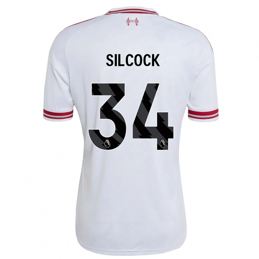 Danxen Kinder Hannah Silcock #34 Rot Weiß Auswärtstrikot Trikot 2026/27 T-Shirt