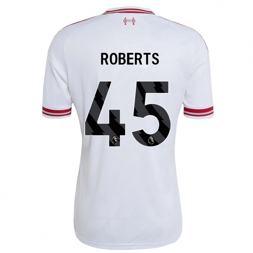 Danxen Kinder Iwan Roberts #45 Rot Weiß Auswärtstrikot Trikot 2026/27 T-Shirt