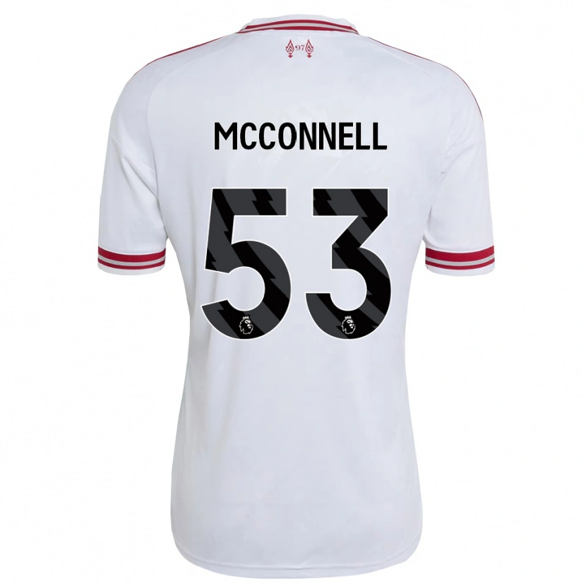 Danxen Kinder James Mcconnell #53 Rot Weiß Auswärtstrikot Trikot 2026/27 T-Shirt
