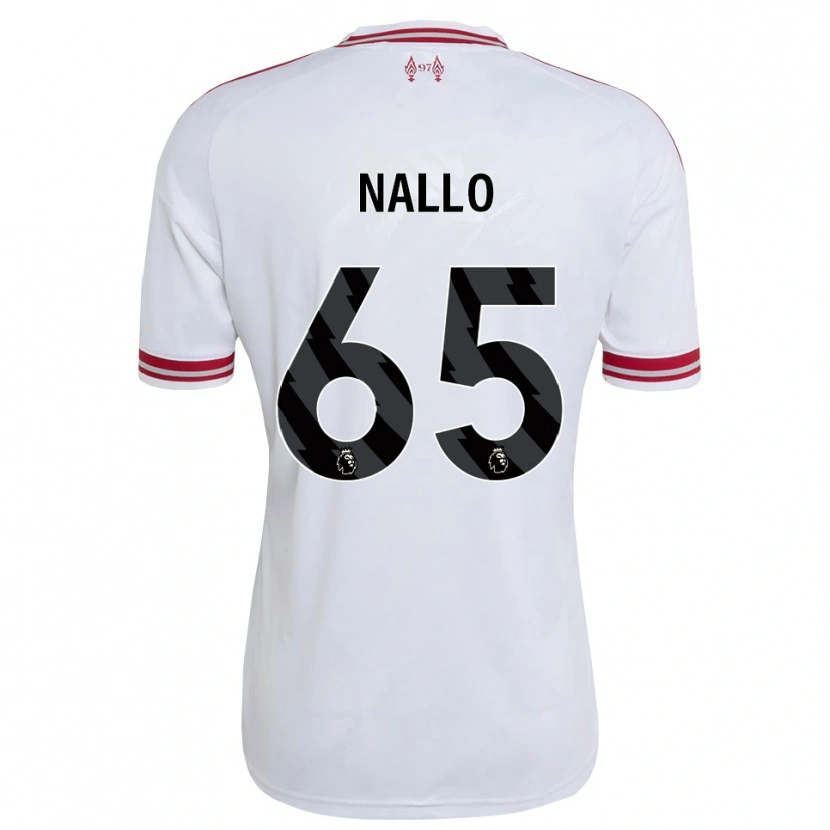 Danxen Kinder Amara Nallo #65 Rot Weiß Auswärtstrikot Trikot 2026/27 T-Shirt