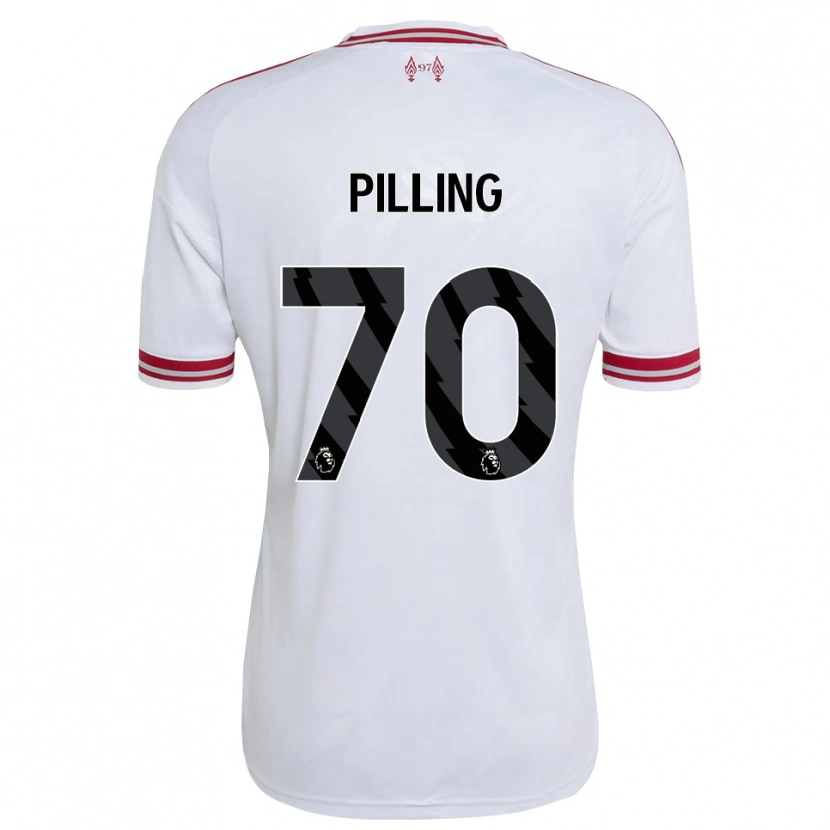 Danxen Kinder Tommy Pilling #70 Rot Weiß Auswärtstrikot Trikot 2026/27 T-Shirt
