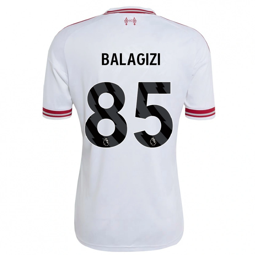 Danxen Kinder James Balagizi #85 Rot Weiß Auswärtstrikot Trikot 2026/27 T-Shirt