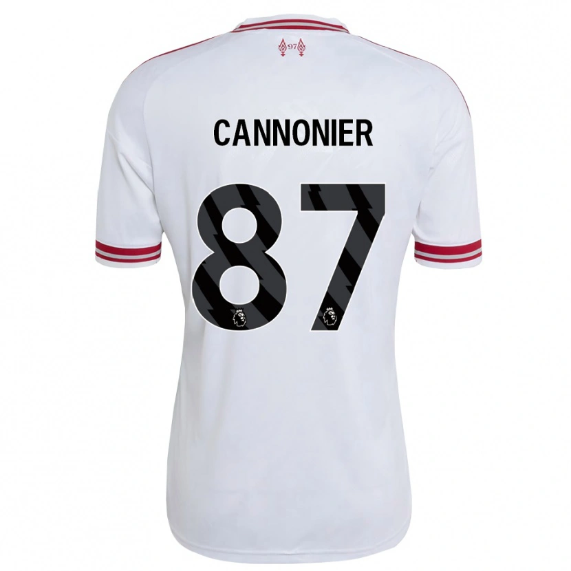 Danxen Kinder Oakley Cannonier #87 Rot Weiß Auswärtstrikot Trikot 2026/27 T-Shirt