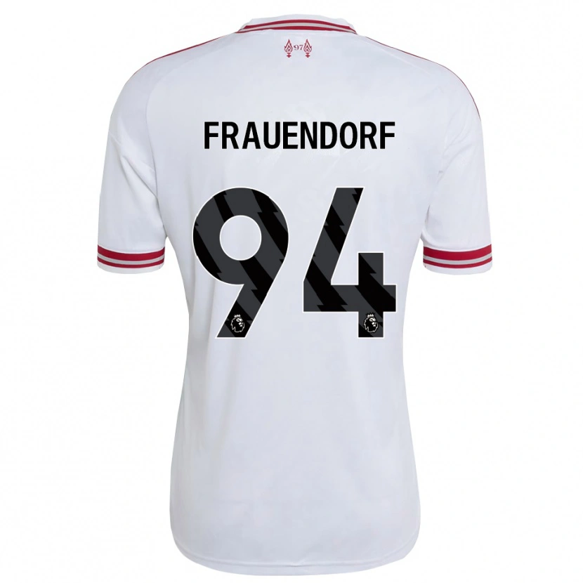 Danxen Kinder Melkamu Frauendorf #94 Rot Weiß Auswärtstrikot Trikot 2026/27 T-Shirt