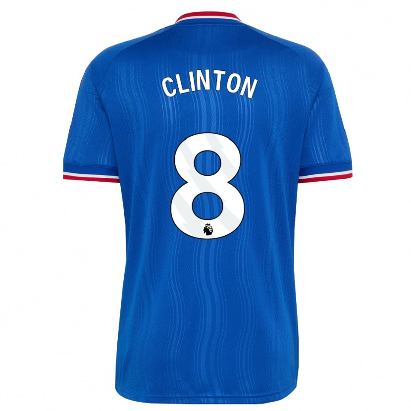 Danxen Kinder Grace Clinton #8 Blau Weiß Rot Auswärtstrikot Trikot 2026/27 T-Shirt