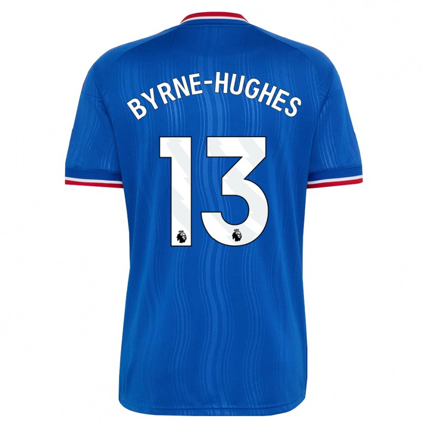 Danxen Kinder Cameron Byrne-Hughes #13 Blau Weiß Rot Auswärtstrikot Trikot 2026/27 T-Shirt