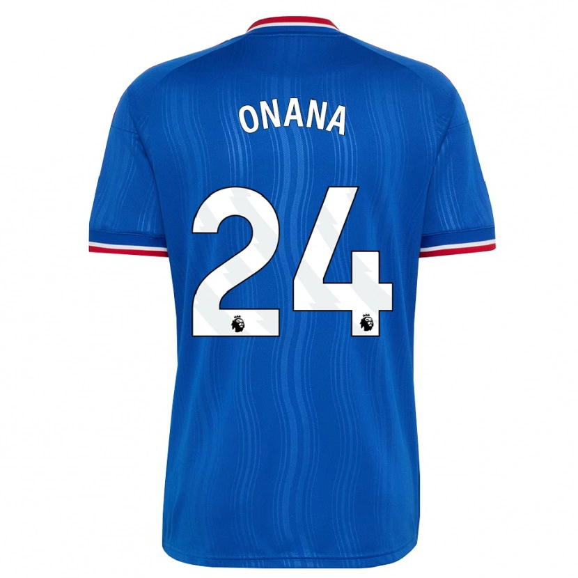 Danxen Kinder Andre Onana #24 Blau Weiß Rot Auswärtstrikot Trikot 2026/27 T-Shirt
