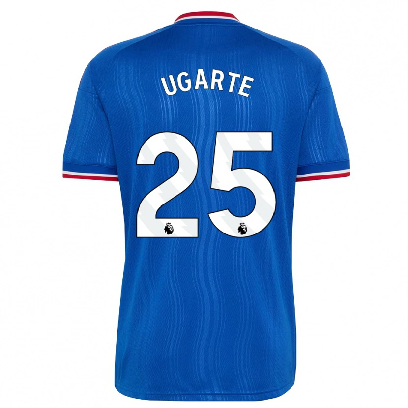 Danxen Kinder Manuel Ugarte #25 Blau Weiß Rot Auswärtstrikot Trikot 2026/27 T-Shirt