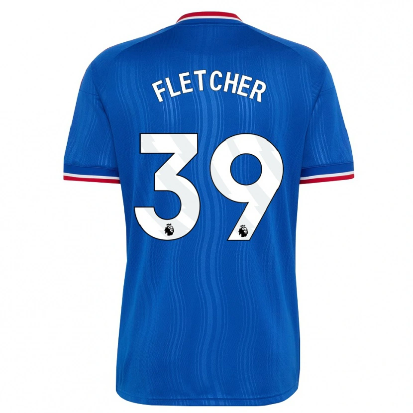 Danxen Kinder Tyler Fletcher #39 Blau Weiß Rot Auswärtstrikot Trikot 2026/27 T-Shirt
