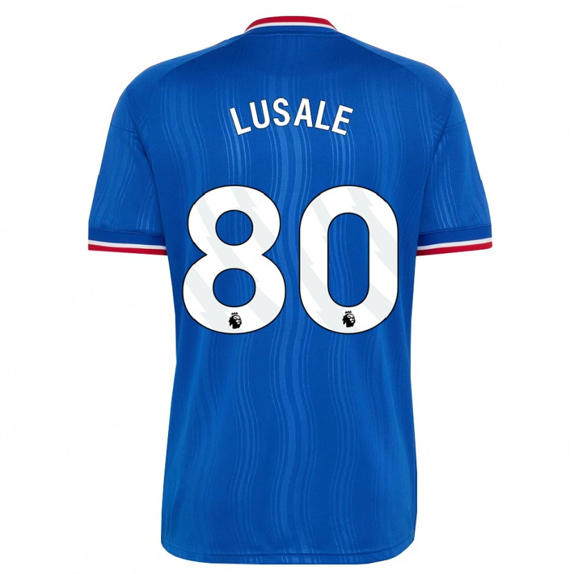 Danxen Kinder Samuel Lusale #80 Blau Weiß Rot Auswärtstrikot Trikot 2026/27 T-Shirt
