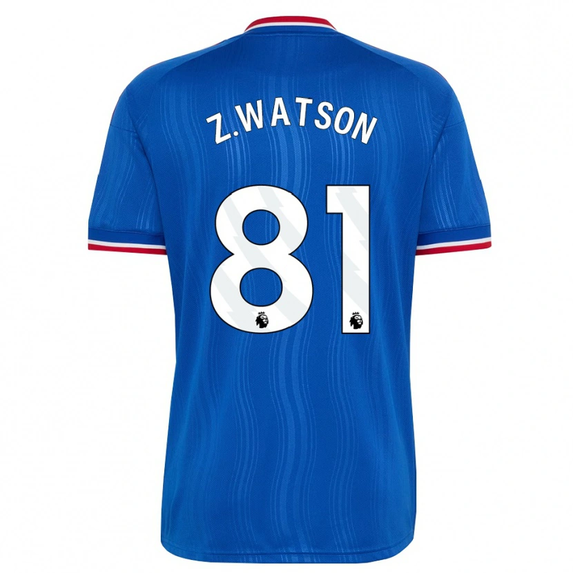 Danxen Kinder Zac Watson #81 Blau Weiß Rot Auswärtstrikot Trikot 2026/27 T-Shirt