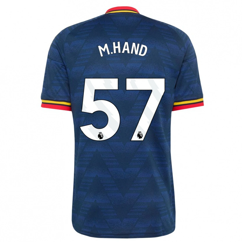 Danxen Kinder Ismail Oulad M'hand #57 Mitternachtsblau Gelb Rot Auswärtstrikot Trikot 2026/27 T-Shirt