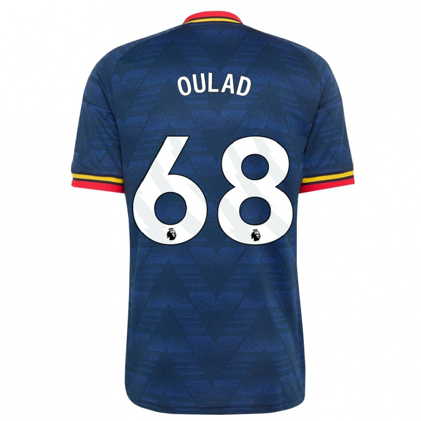 Danxen Kinder Salah-Eddine Oulad M'hand #68 Mitternachtsblau Gelb Rot Auswärtstrikot Trikot 2026/27 T-Shirt