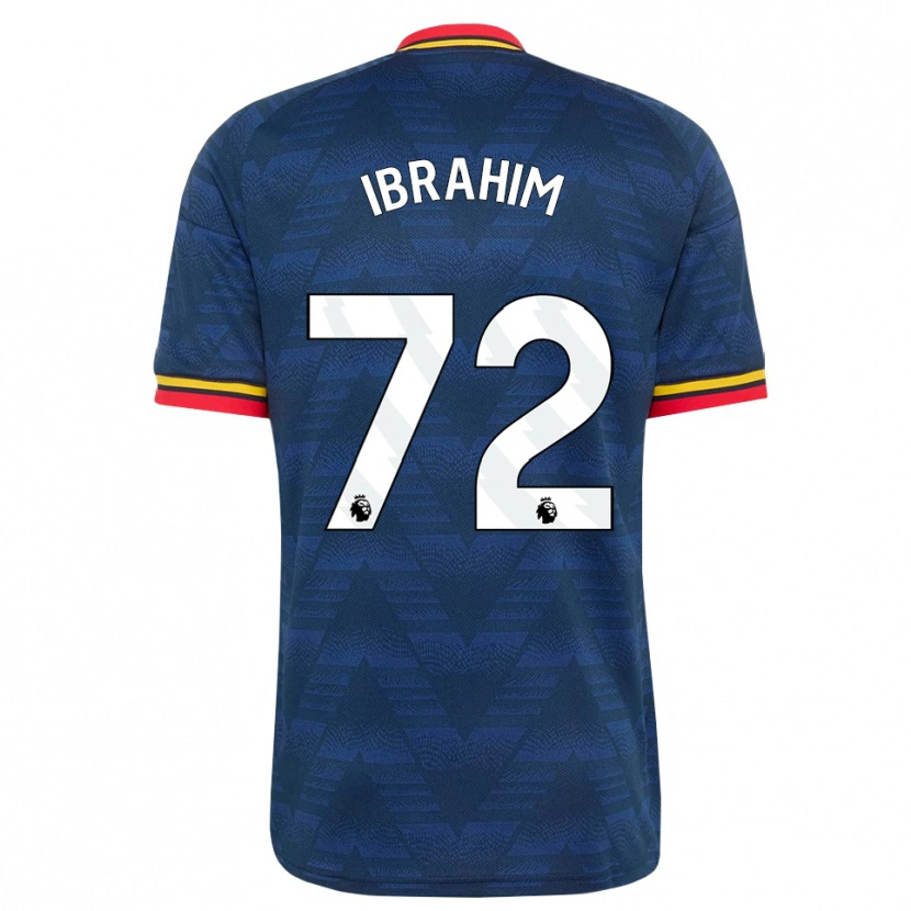 Danxen Kinder Ife Ibrahim #72 Mitternachtsblau Gelb Rot Auswärtstrikot Trikot 2026/27 T-Shirt